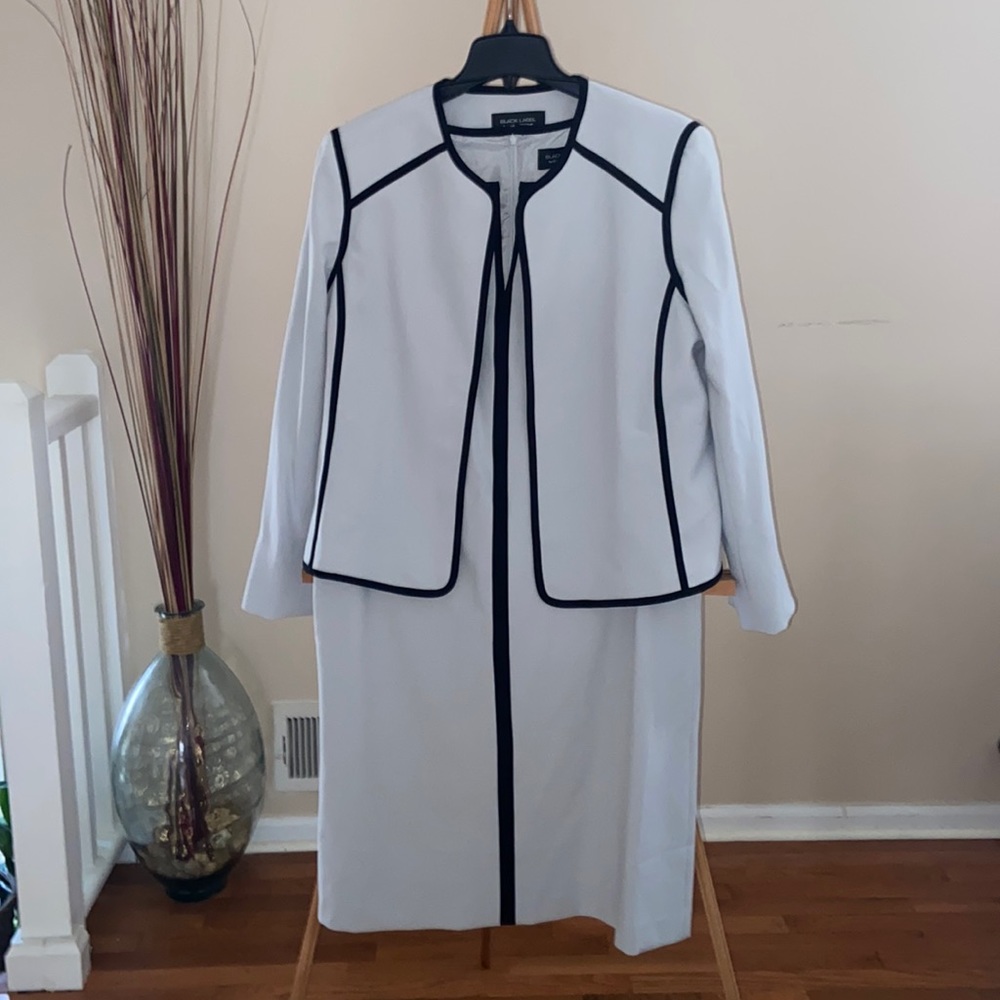 Gray and black Black Label by Evan Picone with matching jacket